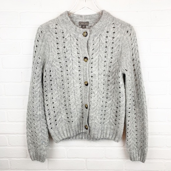 Pointelle Knit Cardigan Sweater | Poshmark